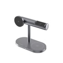 Lenyes PW319 Qi2 Şarj Teknolojili Ambiyans Işıklı Telefon&Akıllı Saat&Kulaklık 15W 3in1 Kablosuz Şarj Standı