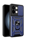 Vivo Y28 Uyumlu Kılıf Magnetik Standlı Kamera Korumalı Zore Sürgülü Vega Kapak