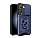 Vivo Y18 Uyumlu Kılıf Magnetik Standlı Kamera Korumalı Zore Sürgülü Vega Kapak