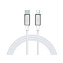 Recci RS42CL Lamp Display Serisi Type-C to Lightning PD 30W Hızlı Şarj Özellikli Data ve Şarj Kablosu 1.5M