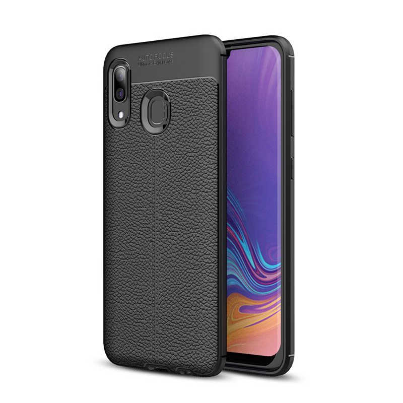 [RNZ-TA22567] Samsung Galaxy A30 Uyumlu Kılıf Zore Niss Silikon Kapak (Siyah)