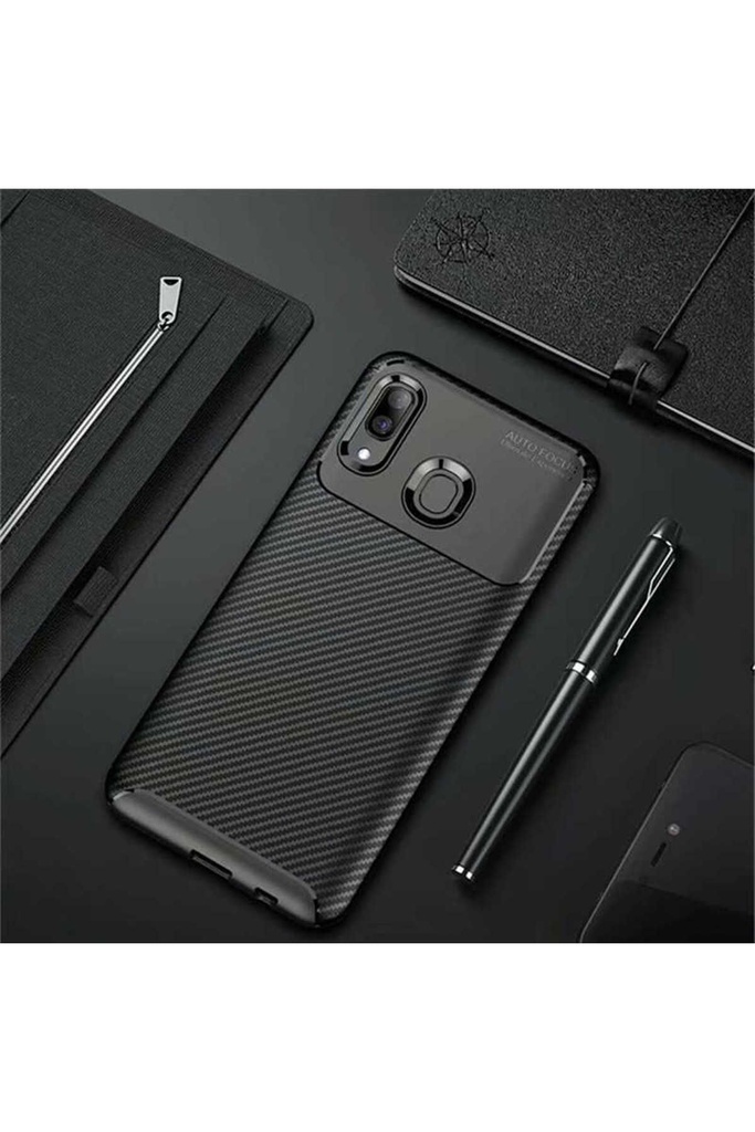 [RNZ-TA22588] Samsung Galaxy A30 Uyumlu Kılıf Zore Negro Silikon Kapak (Siyah)