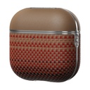 Apple Airpods Pro 2 Uyumlu Kılıf Aramid Fiber Pitaka Tactile Woven Sunset-Moonrise Serisi Sunset Kapak