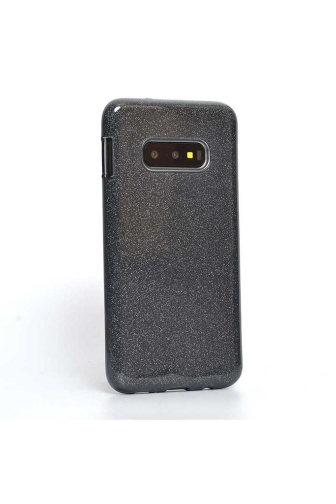 [RNZ-TA23255] Samsung Galaxy S10E Uyumlu Kılıf Zore Shining Silikon (Siyah)