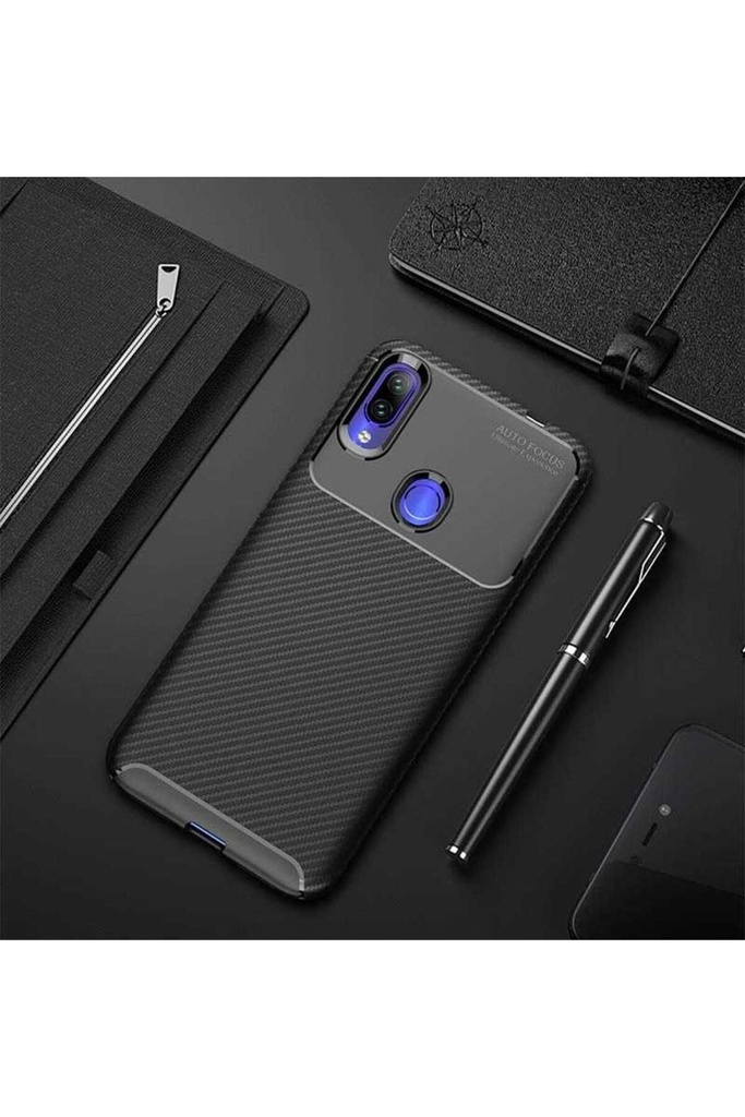 [RNZ-TA23314] Xiaomi Redmi Note 7 Uyumlu Kılıf Zore Negro Silikon Kapak (Siyah)