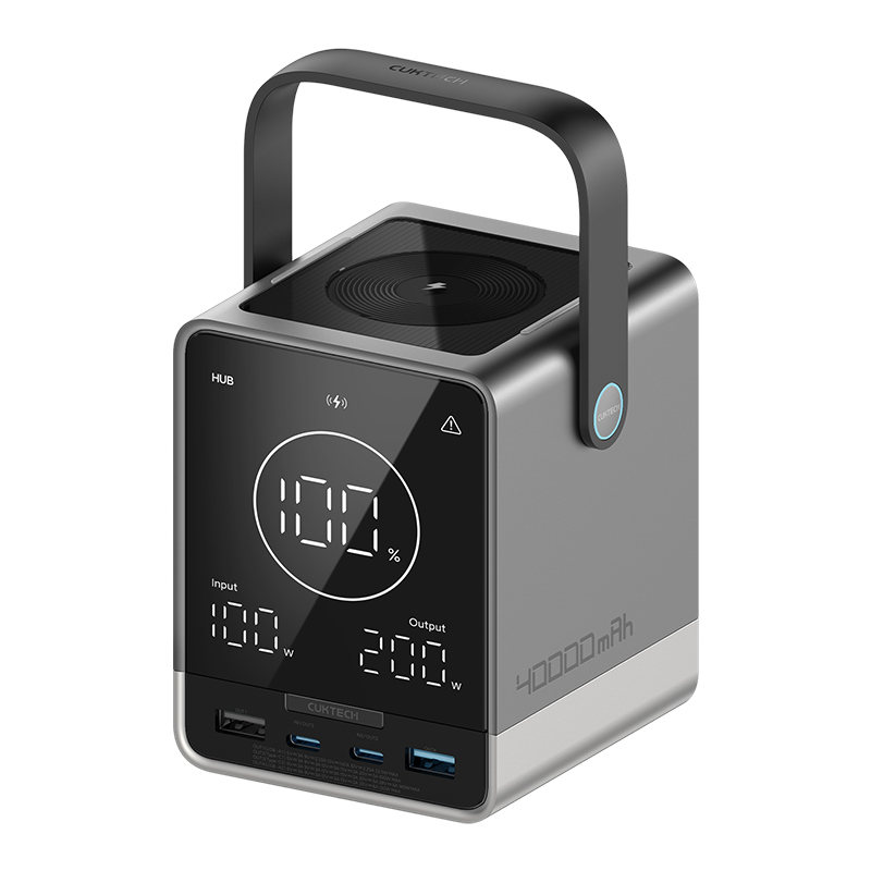 CUKTECH 30 Powerbank 40000 mAh | 300 W PD3.1 Süper Hızlı Şarj | 3 Port (2C1A) TFT Ekranlı Taşınabilir Şarj Cihazı – Laptop, MacBook, iPhone, Samsung, Xiaomi ile Uyumlu