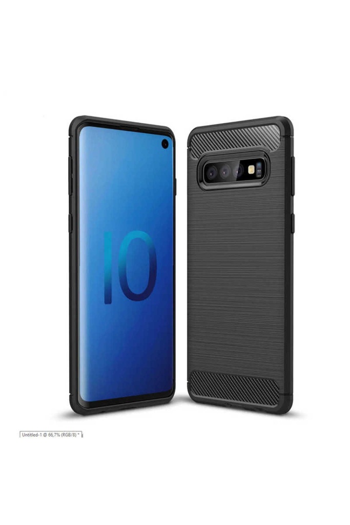 [RNZ-TA23650] Samsung Galaxy S10 Uyumlu Kılıf Zore Room Silikon Kapak (Siyah)