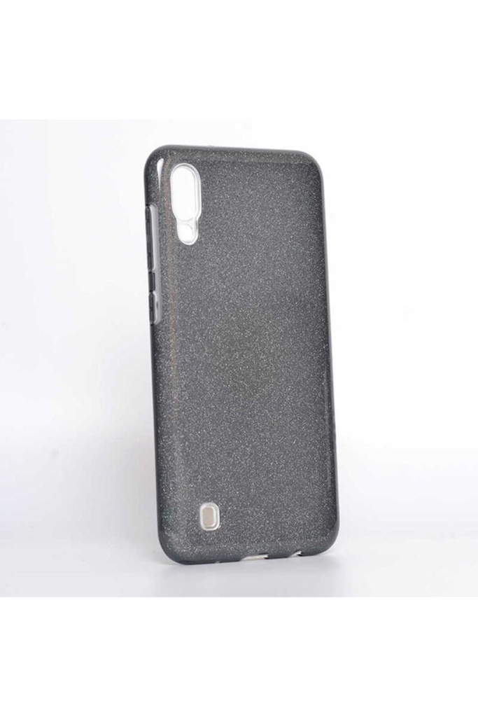 [RNZ-TA23843] Samsung Galaxy M10 Uyumlu Kılıf Zore Shining Silikon (Siyah)