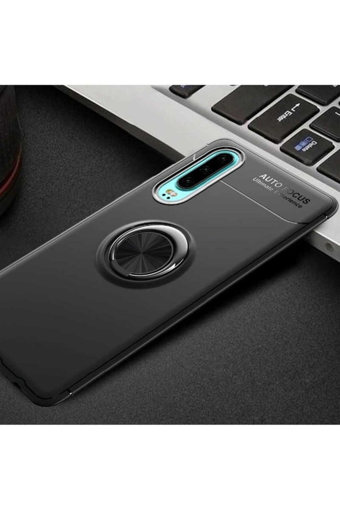 [RNZ-TA23955] Huawei P30 Uyumlu Kılıf Zore Ravel Silikon Kapak (Siyah)