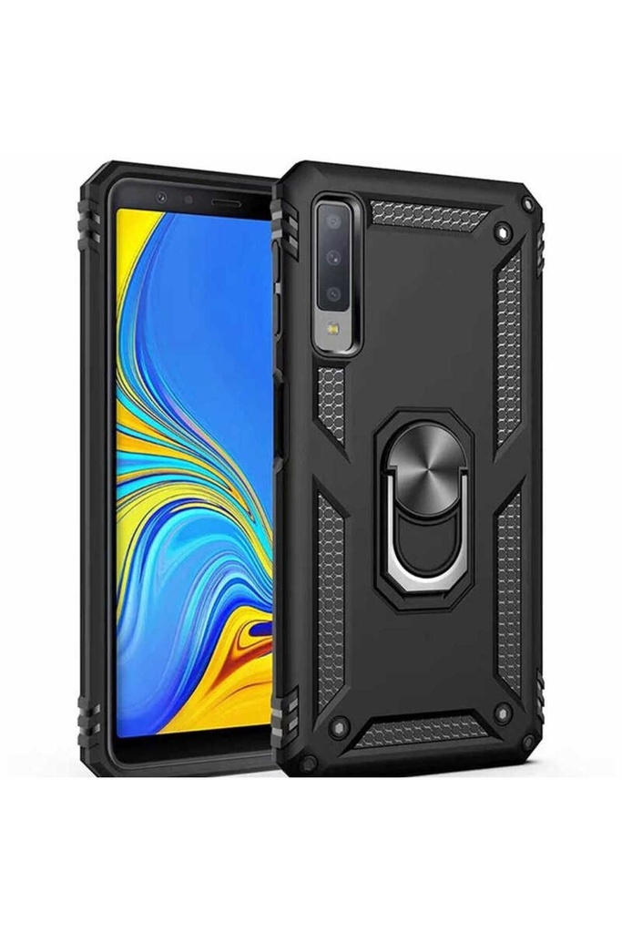 [RNZ-TA24097] Samsung Galaxy A7 2018 Uyumlu Kılıf Zore Vega Kapak (Siyah)
