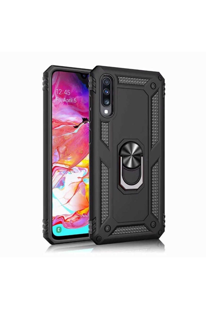 [RNZ-TA24139] Samsung Galaxy A70 Uyumlu Kılıf Zore Vega Kapak (Siyah)