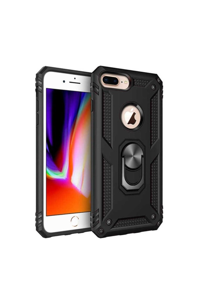 [RNZ-TA24145] Apple iPhone 8 Plus Uyumlu Kılıf Zore Vega Kapak (Siyah)