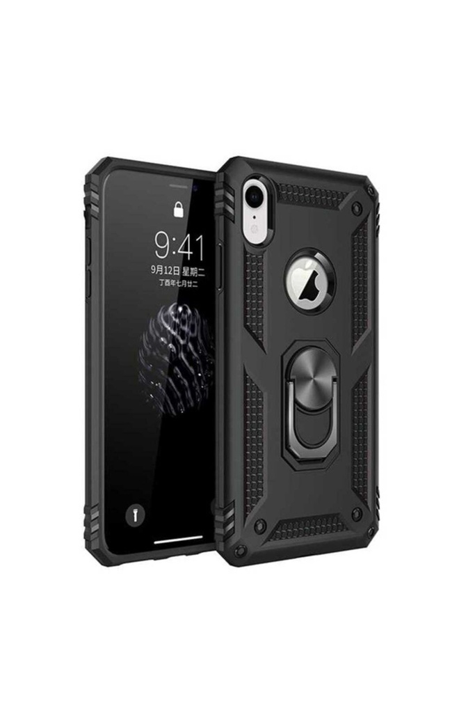 [RNZ-TA24151] Apple iPhone XR Uyumlu Kılıf Zore Vega Kapak (Siyah)