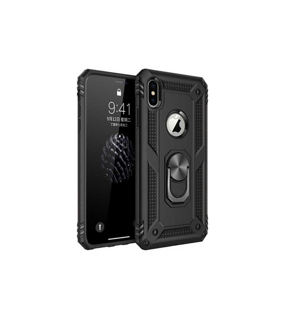[RNZ-TA24157] Apple iPhone X Uyumlu Kılıf Zore Vega Kapak (Siyah)
