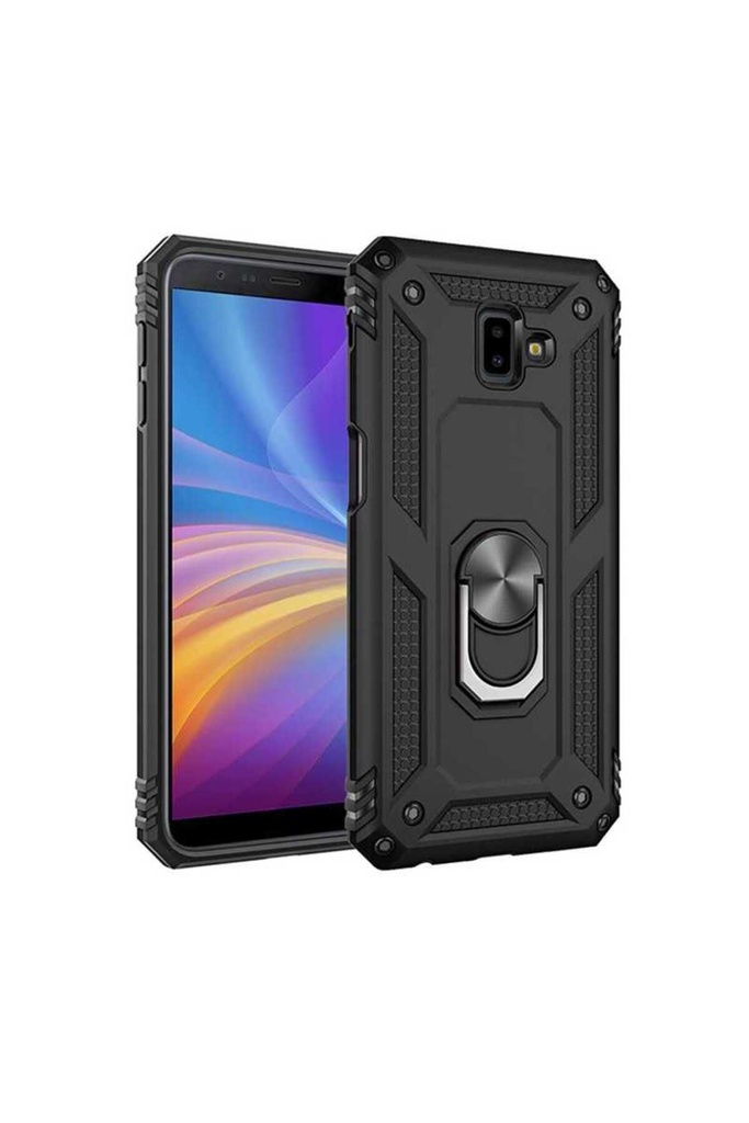 [RNZ-TA24169] Samsung Galaxy J6 Plus Uyumlu Kılıf Zore Vega Kapak (Siyah)