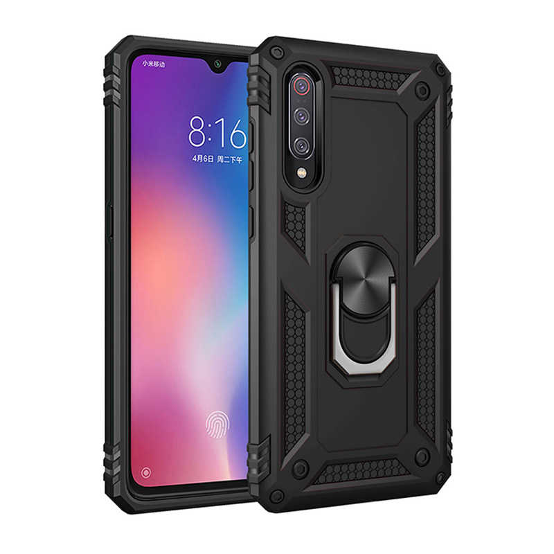 [RNZ-TA24175] Xiaomi Mi 9 Uyumlu Kılıf Zore Vega Kapak (Siyah)