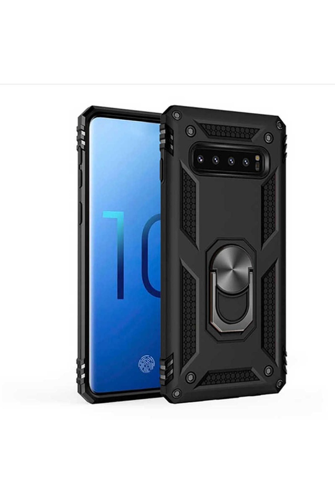 [RNZ-TA24187] Samsung Galaxy S10 Uyumlu Kılıf Zore Vega Kapak (Siyah)