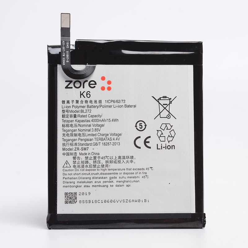 [RNZ-T8720] Lenovo K6 Uyumlu Zore Tam Orjinal Batarya