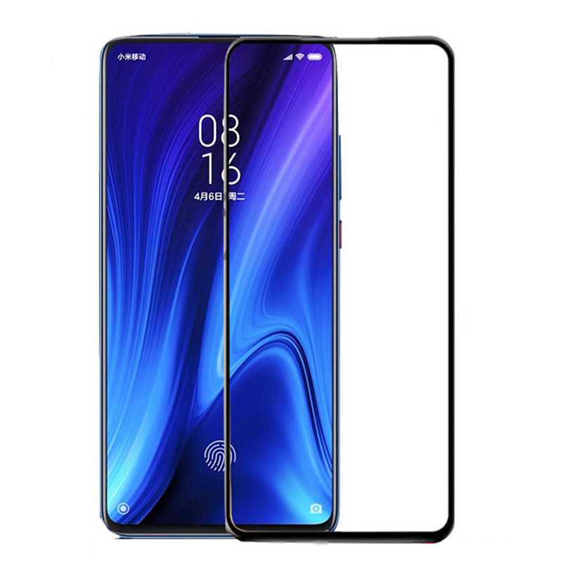 Xiaomi Mi 9T Uyumlu Zore Kenarları Kırılmaya Dayanıklı Cam Ekran Koruyucu