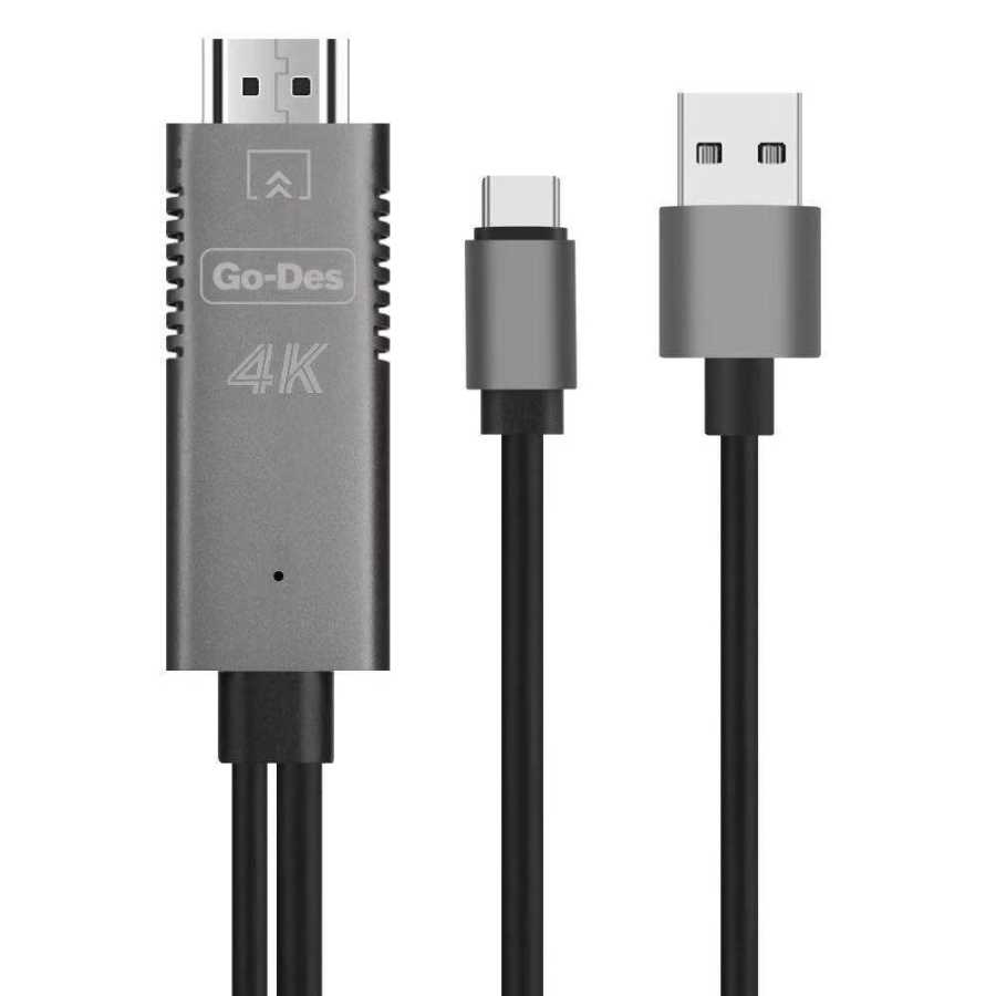 [RNZ-TA26437] Go Des GD-8273 HDTV Usb-C Kablo