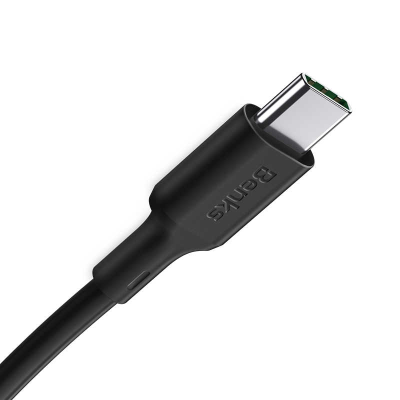 [RNZ-TA28476] Benks D35 Type-C Fast Charging Usb Kablo 1.2M (Siyah)