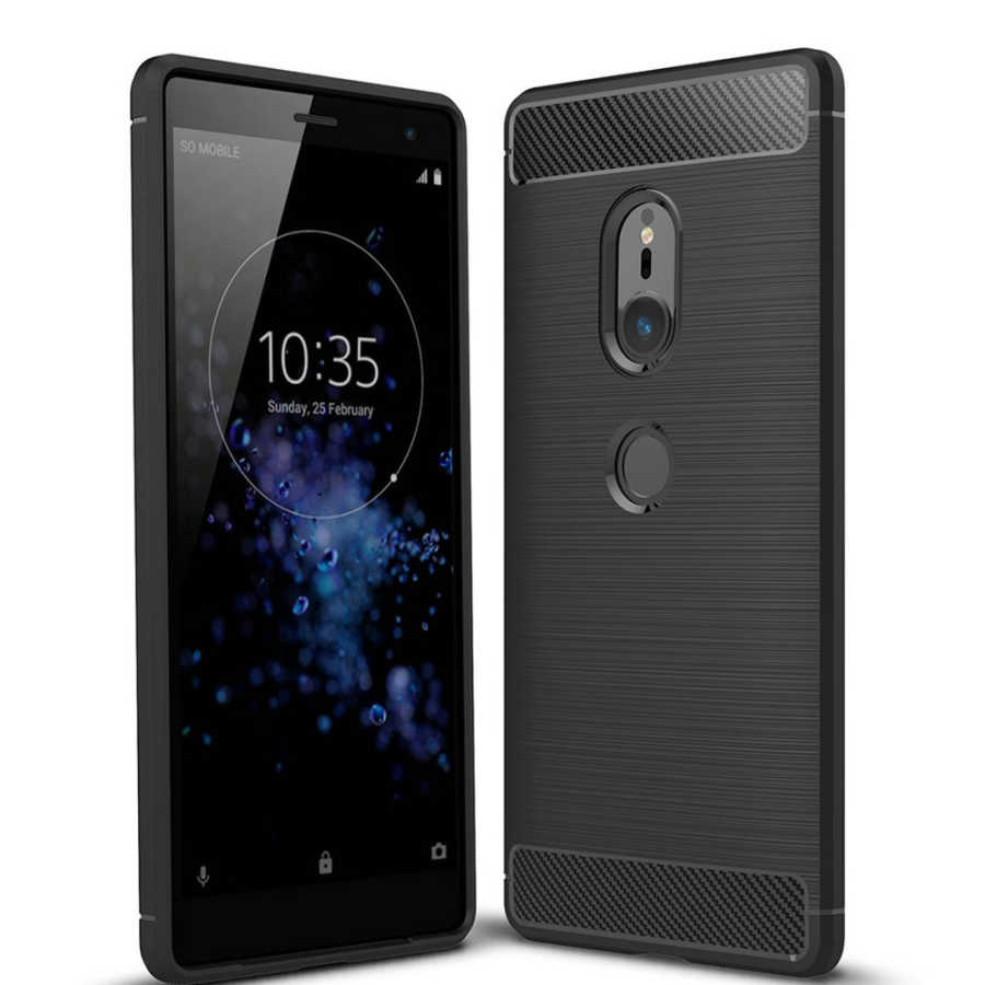 [RNZ-TA1828] Sony Xperia XZ2 Uyumlu Kılıf Zore Room Silikon Kapak (Siyah)