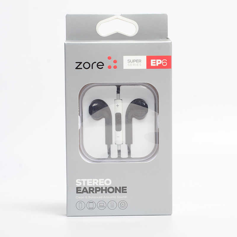 [RNZ-TA27022] Zore EP6 Süper Seri 3.5mm Kulaklık (Siyah)