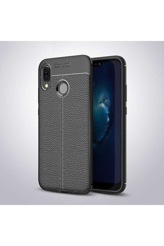 [RNZ-TA1831] Huawei P20 Lite Uyumlu Kılıf Zore Niss Silikon Kapak (Siyah)