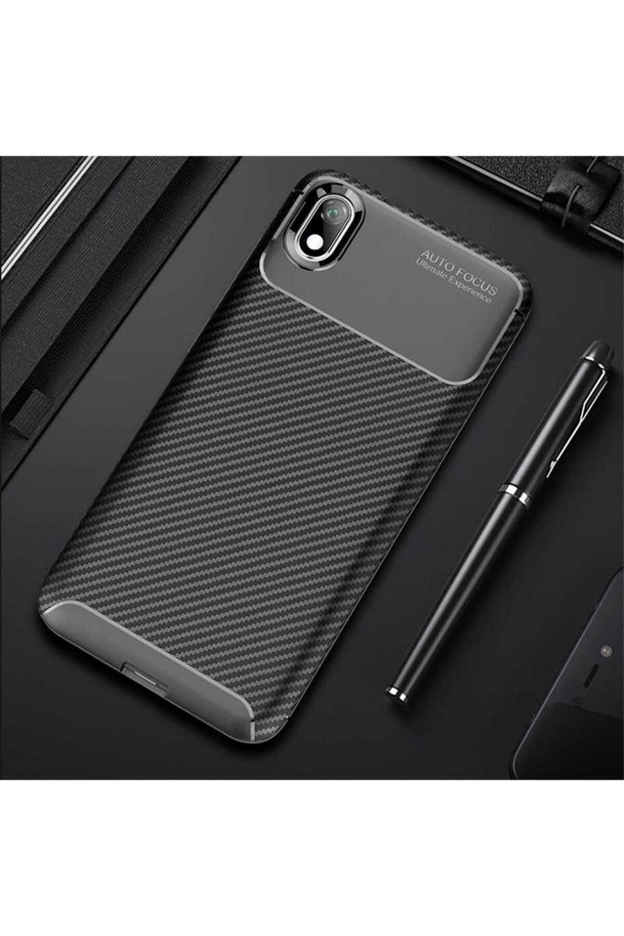 [RNZ-TA27952] Xiaomi Redmi 7A Uyumlu Kılıf Zore Negro Silikon Kapak (Siyah)