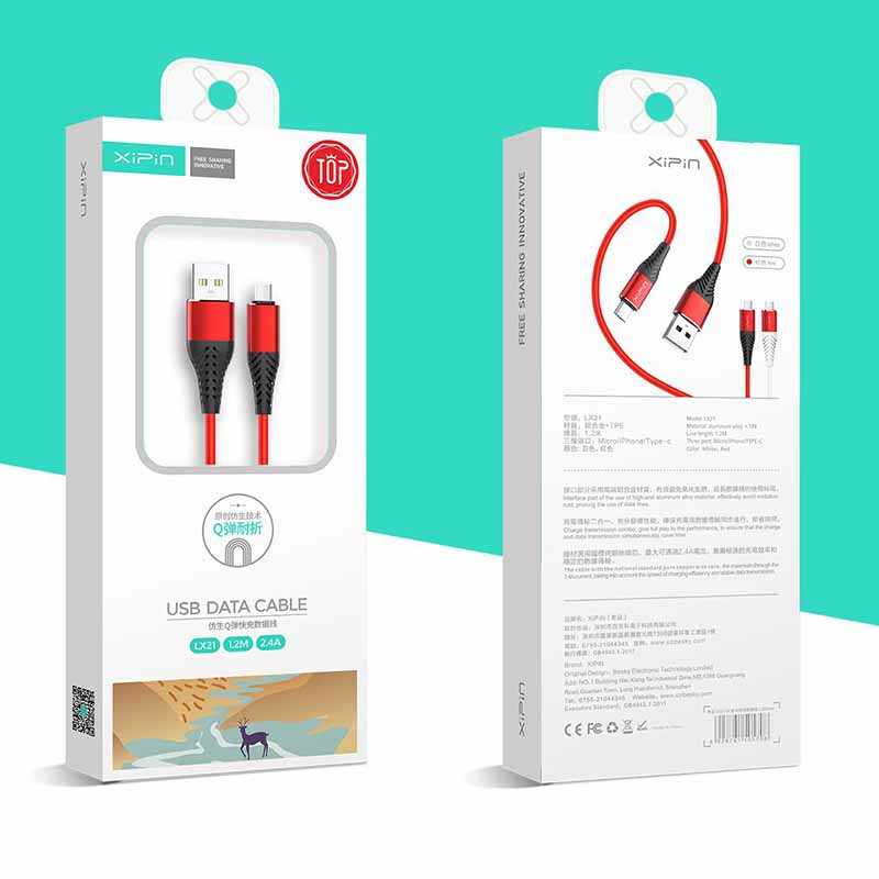 [RNZ-TA28185] Xipin LX21 Type-C Usb Kablo 1.2 M