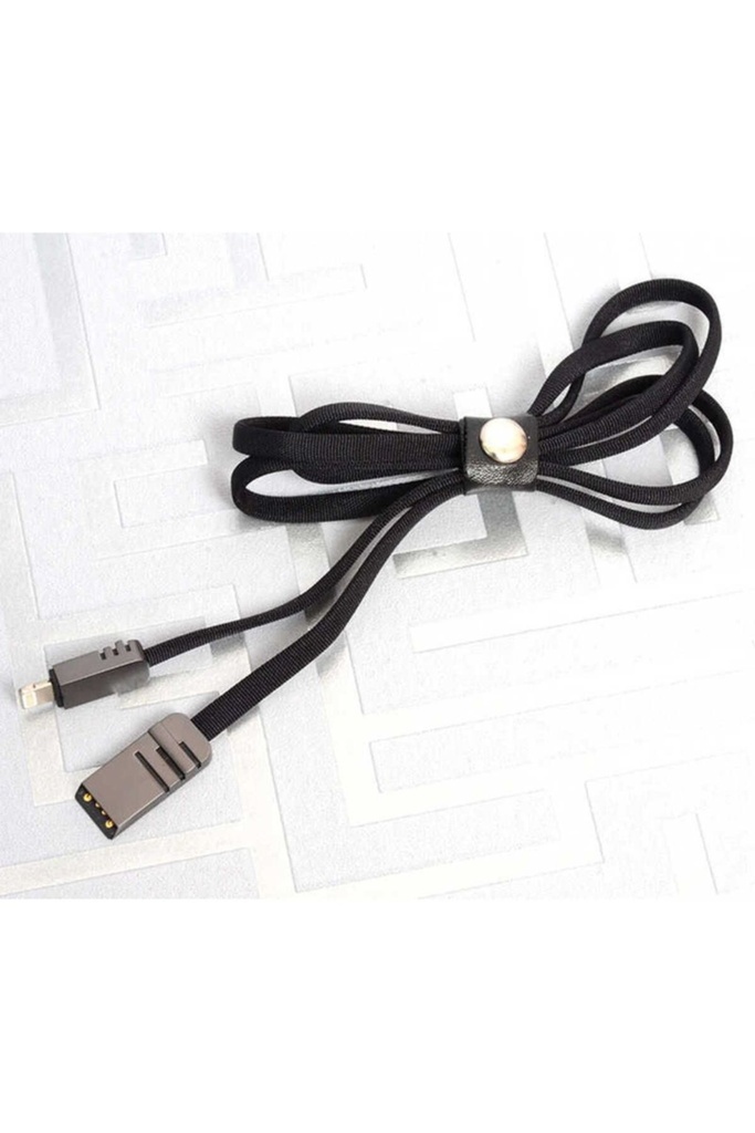 [RNZ-TA28186] Zore Mest Lightning Usb Kablo 1M (Siyah)