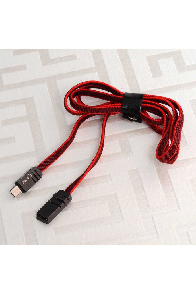 [RNZ-TA28190] Zore Mest Micro Usb Kablo 1M (Kırmızı)