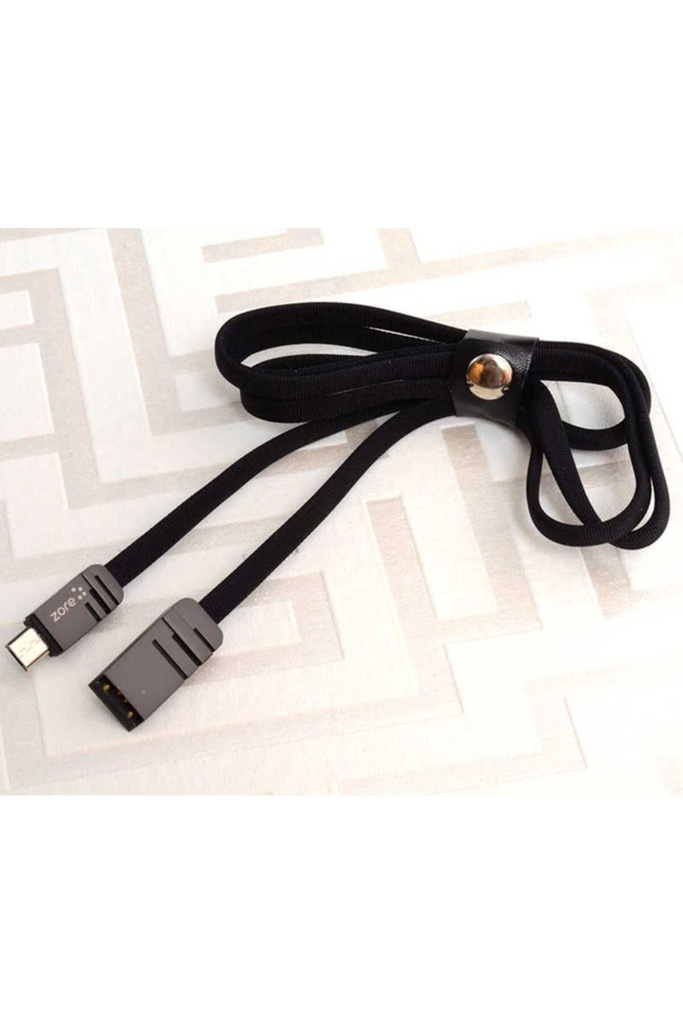 [RNZ-TA28189] Zore Mest Micro Usb Kablo 1M (Siyah)