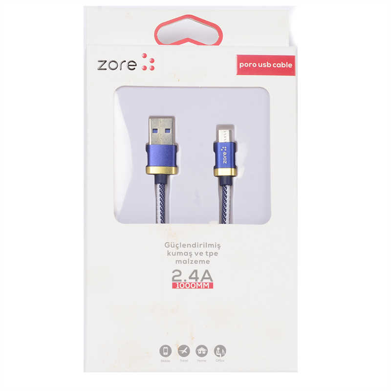 Zore Poro Micro Usb Kablo 1M