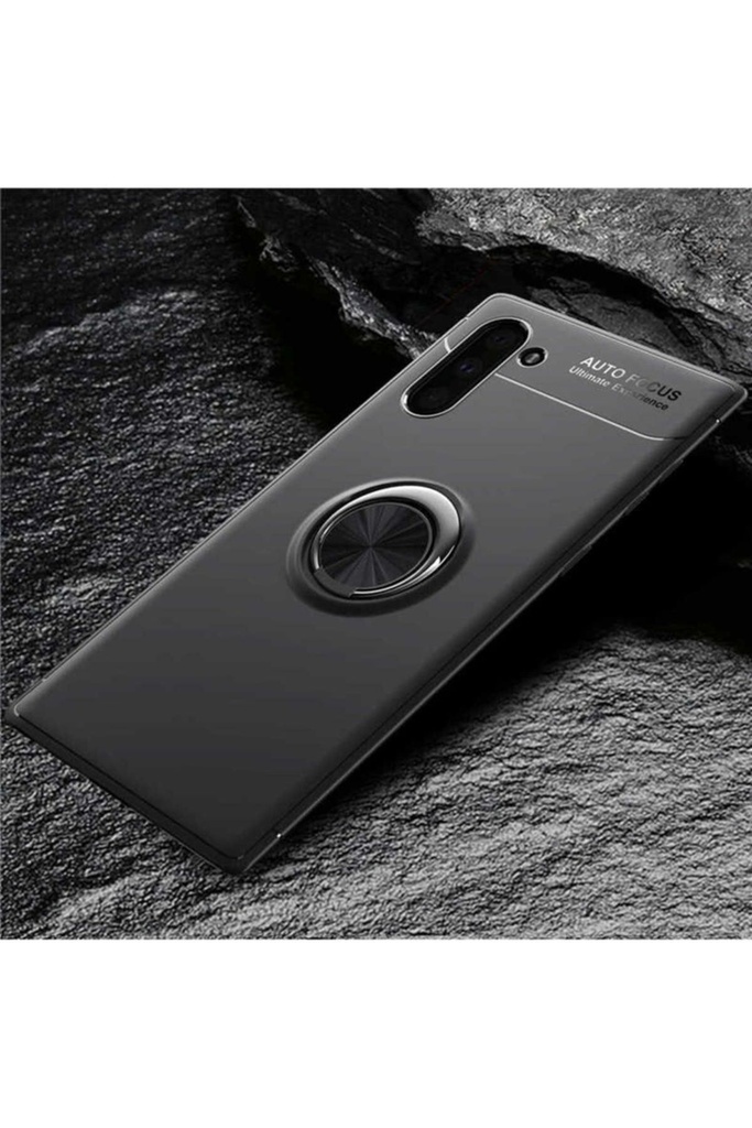 [RNZ-TA28268] Samsung Galaxy Note 10 Uyumlu Kılıf Zore Ravel Silikon Kapak (Siyah)