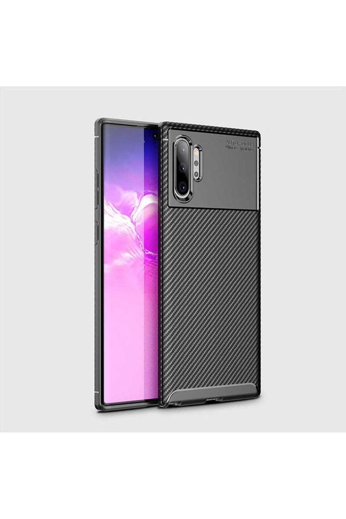 [RNZ-TA28280] Samsung Galaxy Note 10 Plus Uyumlu Kılıf Zore Negro Silikon Kapak (Siyah)