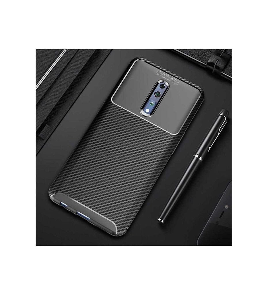 [RNZ-TA28393] Oppo Reno Z Uyumlu Kılıf Zore Negro Silikon Kapak (Siyah)