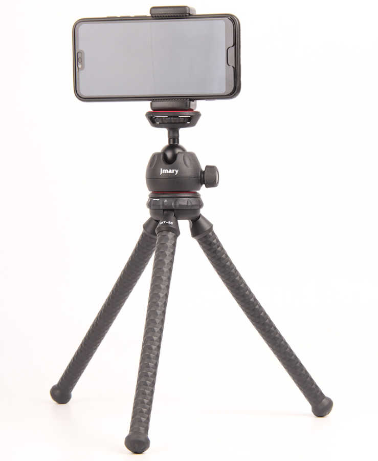 [RNZ-TA28747] Jmary MT-25 Tripod Flexible Ahtapot Ayak Tasarımlı Tripod Telefon Sabitleyici 30 cm
