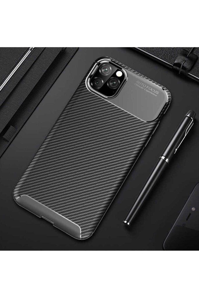 [RNZ-TA28935] Apple iPhone 11 Pro Max Uyumlu Kılıf Zore Negro Silikon Kapak (Siyah)