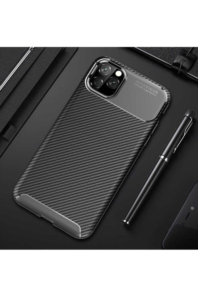 [RNZ-TA28938] Apple iPhone 11 Pro Uyumlu Kılıf Zore Negro Silikon Kapak (Siyah)