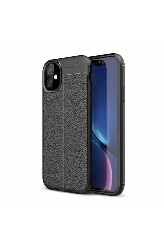 [RNZ-TA28968] Apple iPhone 11 Uyumlu Kılıf Zore Niss Silikon Kapak (Siyah)