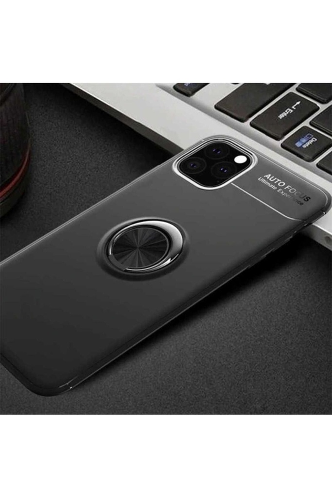 [RNZ-TA28971] Apple iPhone 11 Pro Uyumlu Kılıf Zore Ravel Silikon Kapak (Siyah)