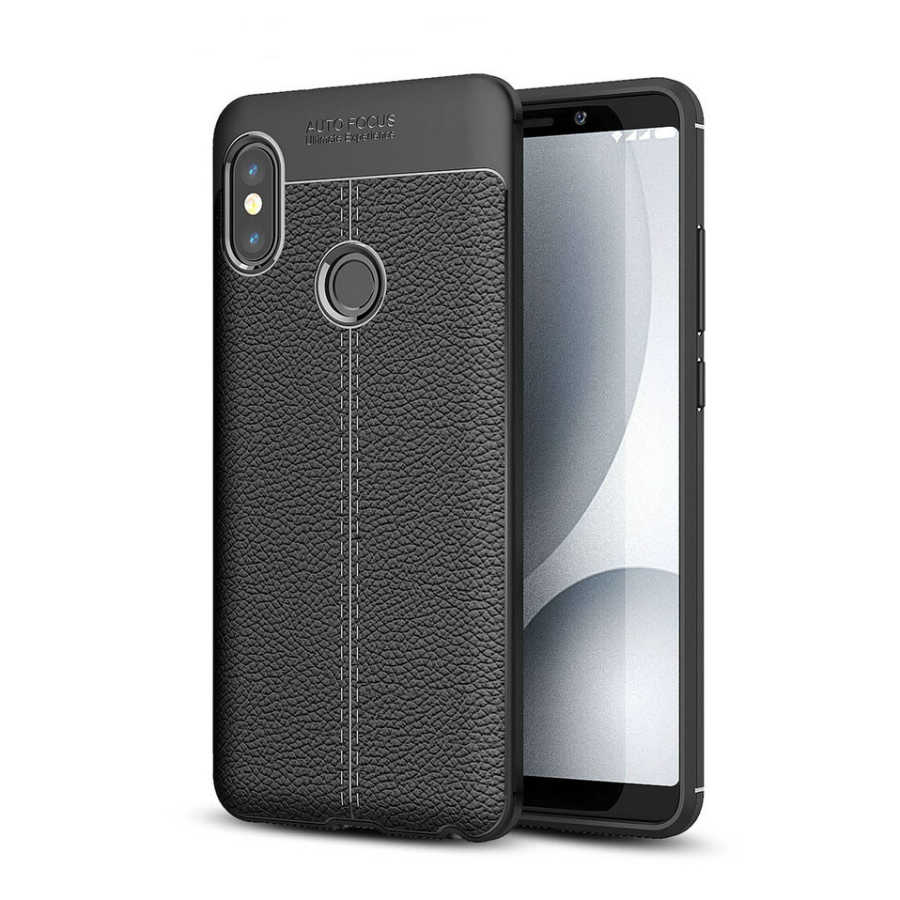 [RNZ-TA175] Xiaomi Redmi Note 5 Pro Uyumlu Kılıf Zore Niss Silikon Kapak (Siyah)
