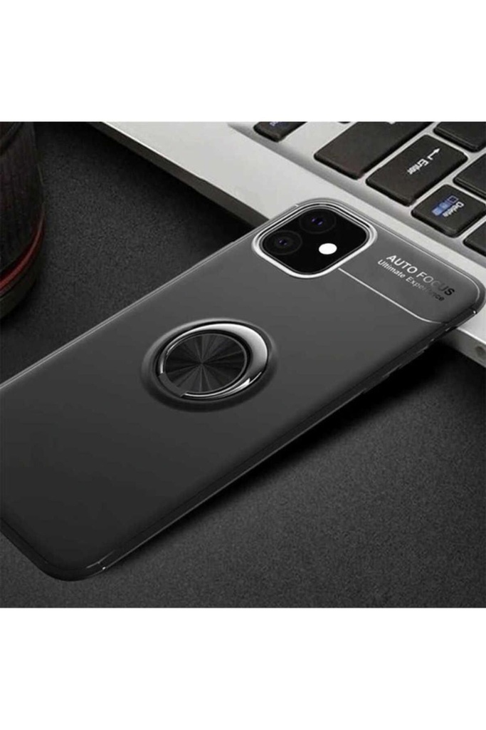[RNZ-TA29004] Apple iPhone 11 Uyumlu Kılıf Zore Ravel Silikon Kapak (Siyah)