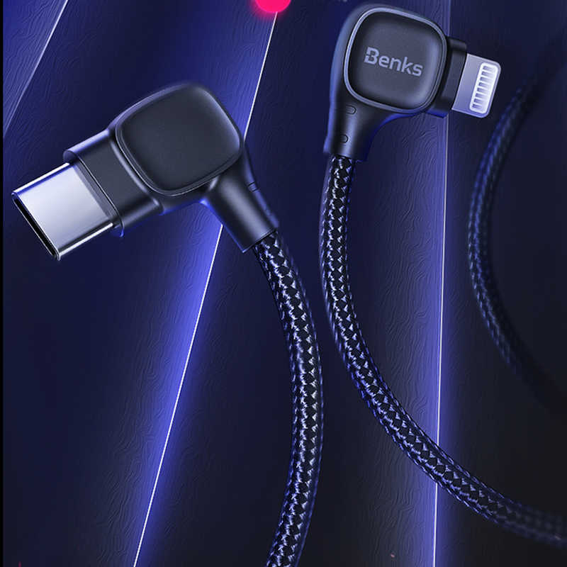 [RNZ-TA29198] Benks M15 MFI Dual Right-Angle Fast Charging Kablo