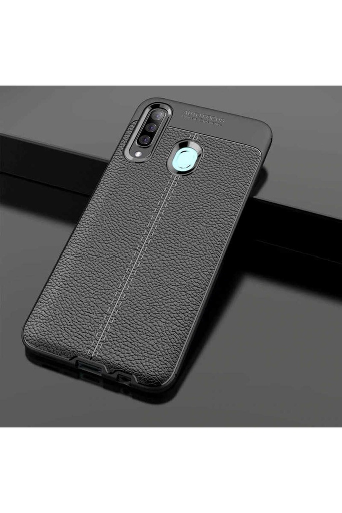 [RNZ-TA29254] Samsung Galaxy A20S Uyumlu Kılıf Zore Niss Silikon Kapak (Siyah)