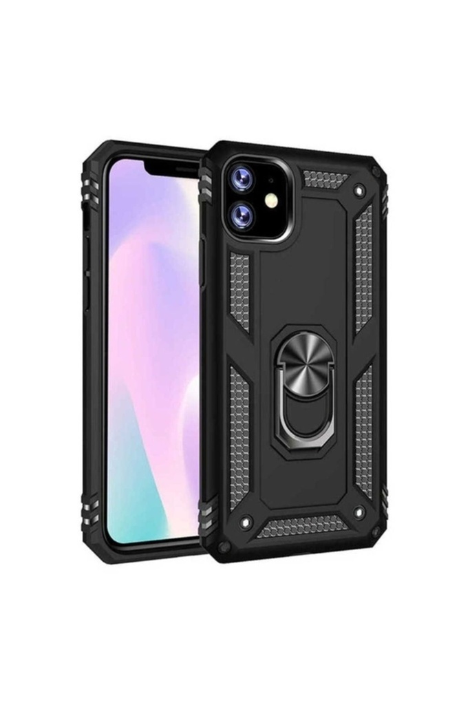 [RNZ-TA29224] Apple iPhone 11 Uyumlu Kılıf Zore Vega Kapak (Siyah)