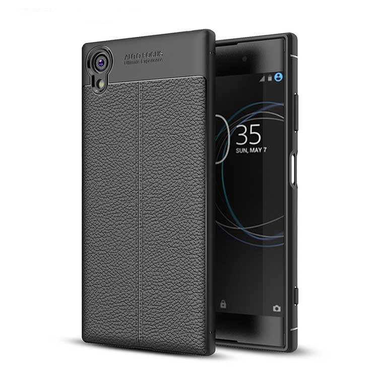[RNZ-TA179] Sony Xperia XA1 Plus Uyumlu Kılıf Zore Niss Silikon Kapak (Siyah)