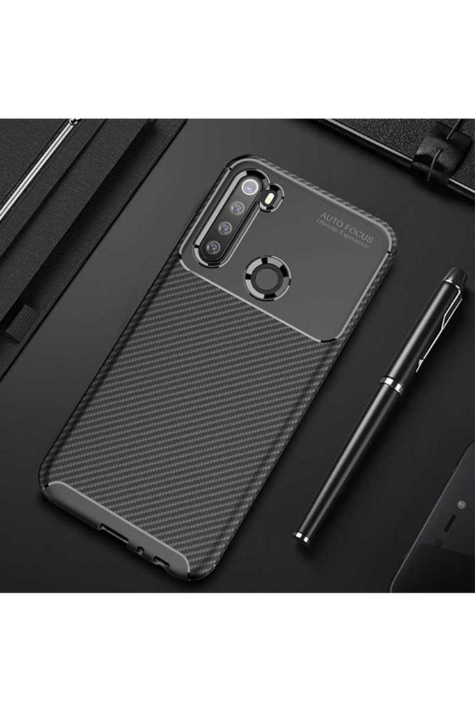 [RNZ-TA29338] Xiaomi Redmi Note 8 Uyumlu Kılıf Zore Negro Silikon Kapak (Siyah)