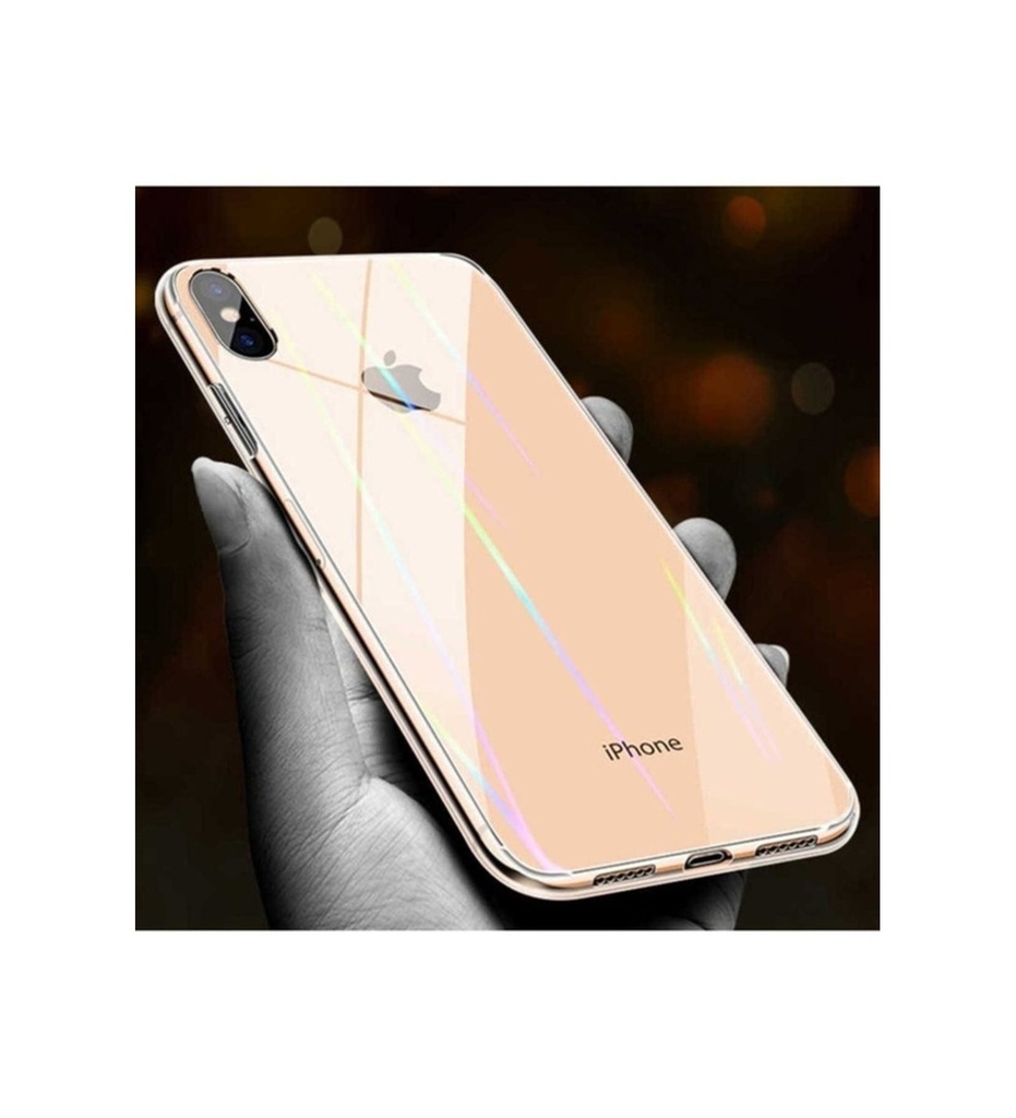 Apple iPhone X Uyumlu Kılıf Zore Rainbow Kapak